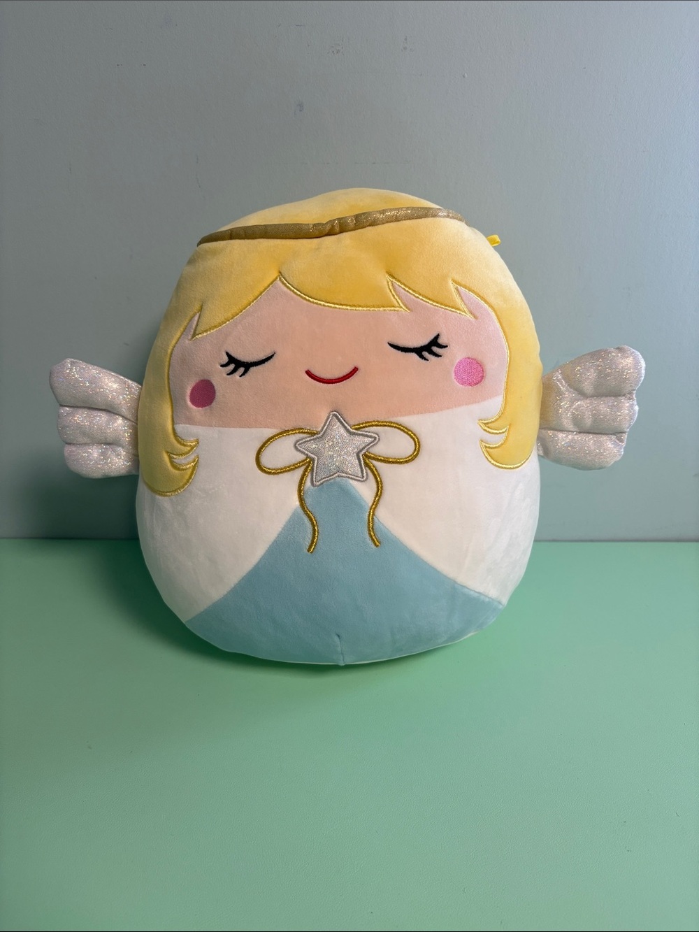Squishmallows Nicky the Angel Blonde Plush Stuffed Animal, Kids Plush Toy